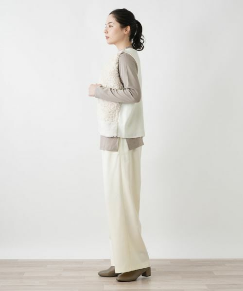 Leilian PLUS HOUSE / レリアンプラスハウス テーラードジャケット | モコモコショート丈ベスト | 詳細22