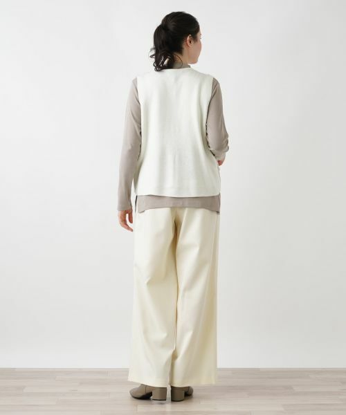 Leilian PLUS HOUSE / レリアンプラスハウス テーラードジャケット | モコモコショート丈ベスト | 詳細23