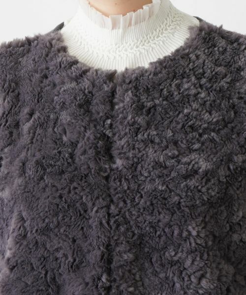 Leilian PLUS HOUSE / レリアンプラスハウス テーラードジャケット | モコモコショート丈ベスト | 詳細7