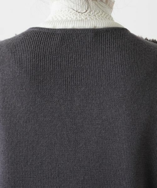 Leilian PLUS HOUSE / レリアンプラスハウス テーラードジャケット | モコモコショート丈ベスト | 詳細8