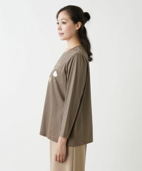 Leilian PLUS HOUSE / レリアンプラスハウス カットソー | フロントモチーフカットソー【プラス企画】 | 詳細8