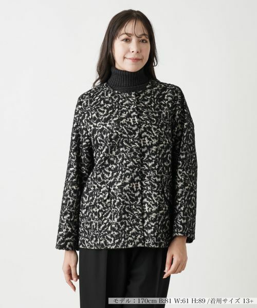 Leilian PLUS HOUSE/レリアンプラスハウス ジャケット【LIMONTA】【BOURGE】 キャメル 17+ Leilian PLUS HOUSE/レリアンプラスハウス ジャケット【LIMONTA】【BOURGE】 キャメル 17+
