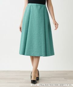 Leilian PLUS HOUSE / レリアンプラスハウス ミニ・ひざ丈スカート | ジャガードスカート
