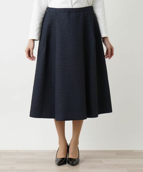 Leilian PLUS HOUSE / レリアンプラスハウス ミニ・ひざ丈スカート | ジャガードスカート | 詳細4