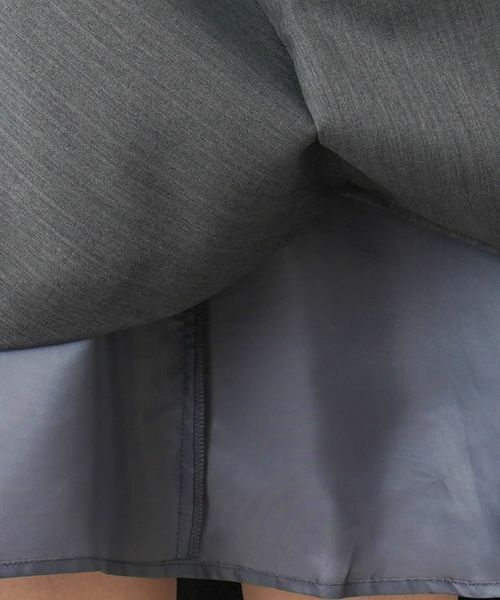 Leilian PLUS HOUSE / レリアンプラスハウス ミニ・ひざ丈スカート | ストライプラップスカート | 詳細12