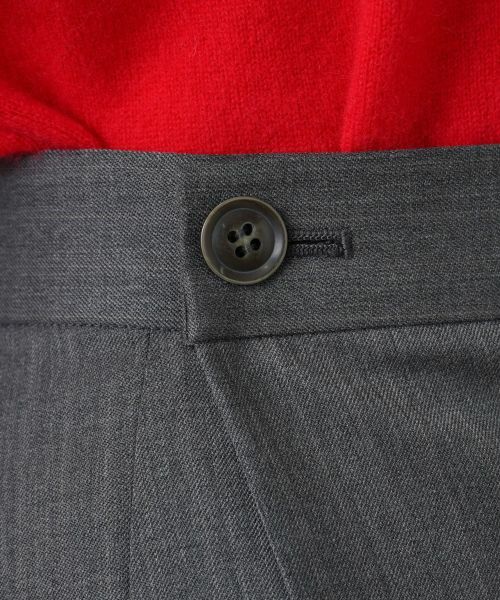 Leilian PLUS HOUSE / レリアンプラスハウス ミニ・ひざ丈スカート | ストライプラップスカート | 詳細9