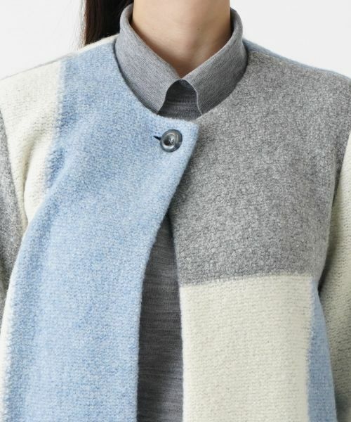 Leilian PLUS HOUSE / レリアンプラスハウス その他アウター | カラーブロックニットコート【BOURGE】 | 詳細12