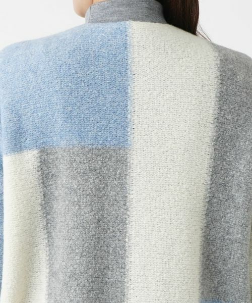 Leilian PLUS HOUSE / レリアンプラスハウス その他アウター | カラーブロックニットコート【BOURGE】 | 詳細13