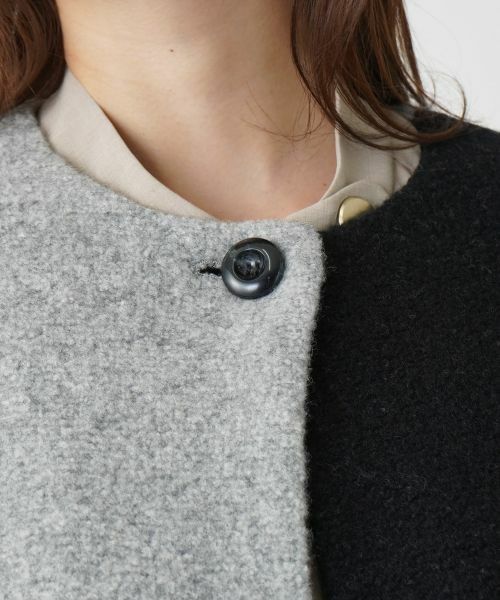 Leilian PLUS HOUSE / レリアンプラスハウス その他アウター | カラーブロックニットコート【BOURGE】 | 詳細4