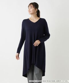 Leilian PLUS HOUSE / レリアンプラスハウス ニット・セーター | ロングニットプルオーバー【BOURGE】