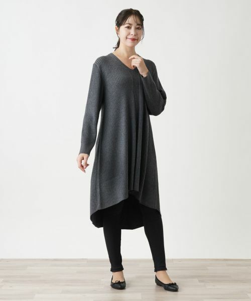 Leilian PLUS HOUSE / レリアンプラスハウス ニット・セーター | ロングニットプルオーバー【BOURGE】 | 詳細15