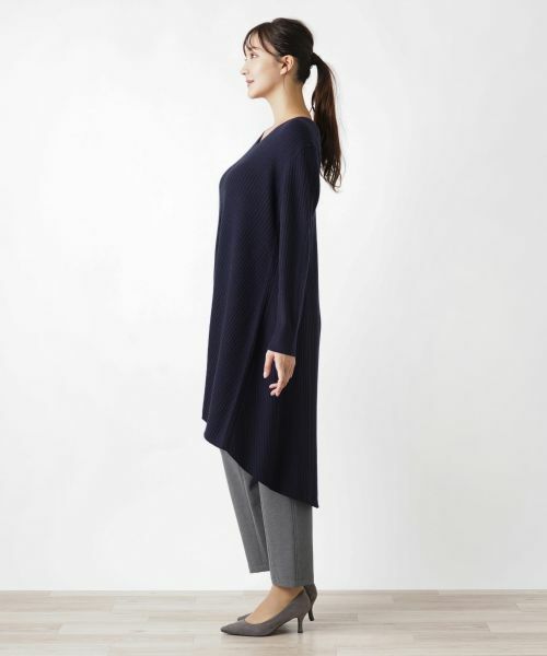 Leilian PLUS HOUSE / レリアンプラスハウス ニット・セーター | ロングニットプルオーバー【BOURGE】 | 詳細5