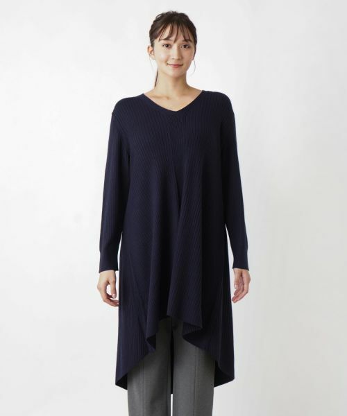 Leilian PLUS HOUSE / レリアンプラスハウス ニット・セーター | ロングニットプルオーバー【BOURGE】 | 詳細7