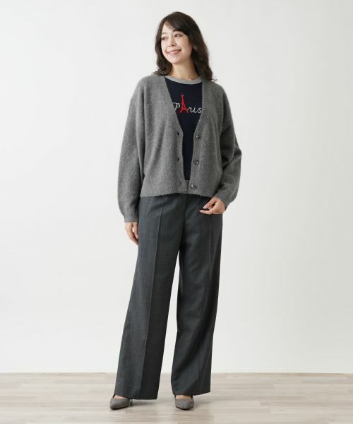 Leilian PLUS HOUSE / レリアンプラスハウス カーディガン・ボレロ | ショート丈カーディガン【BOURGE】 | 詳細1