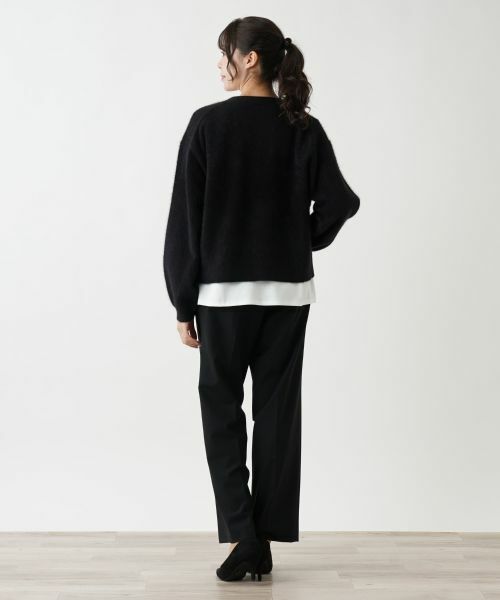 Leilian PLUS HOUSE / レリアンプラスハウス カーディガン・ボレロ | ショート丈カーディガン【BOURGE】 | 詳細6