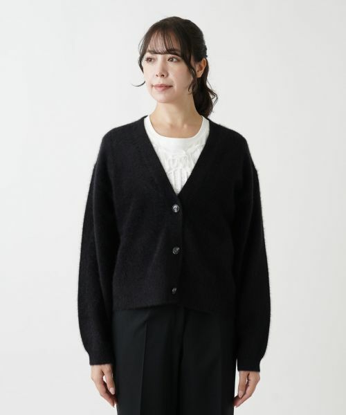 Leilian PLUS HOUSE / レリアンプラスハウス カーディガン・ボレロ | ショート丈カーディガン【BOURGE】 | 詳細7