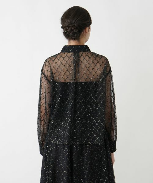 Leilian PLUS HOUSE / レリアンプラスハウス シャツ・ブラウス | チュールブラウス【Leilian WHITE LABEL】【BOURGE】 | 詳細10