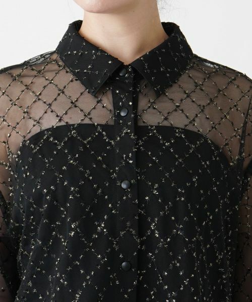Leilian PLUS HOUSE / レリアンプラスハウス シャツ・ブラウス | チュールブラウス【Leilian WHITE LABEL】【BOURGE】 | 詳細11