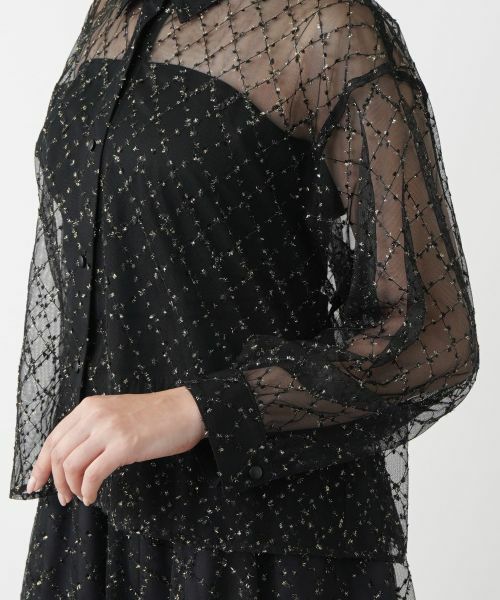 Leilian PLUS HOUSE / レリアンプラスハウス シャツ・ブラウス | チュールブラウス【Leilian WHITE LABEL】【BOURGE】 | 詳細13