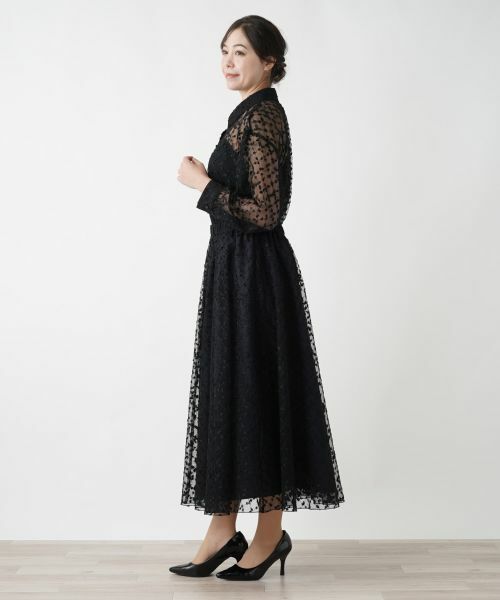 Leilian PLUS HOUSE / レリアンプラスハウス シャツ・ブラウス | チュールブラウス【Leilian WHITE LABEL】【BOURGE】 | 詳細2