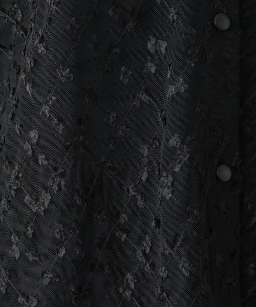 Leilian PLUS HOUSE / レリアンプラスハウス シャツ・ブラウス | チュールブラウス【Leilian WHITE LABEL】【BOURGE】 | 詳細4