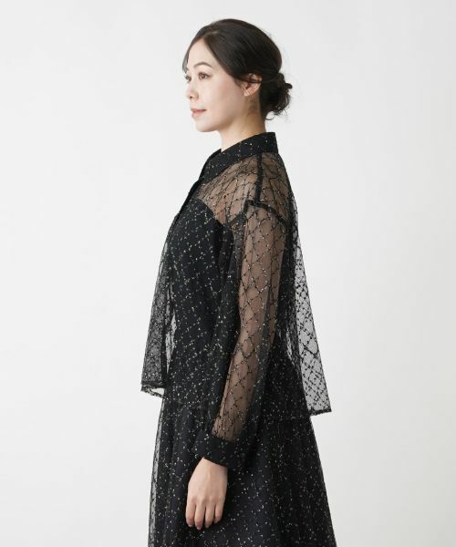 Leilian PLUS HOUSE / レリアンプラスハウス シャツ・ブラウス | チュールブラウス【Leilian WHITE LABEL】【BOURGE】 | 詳細9