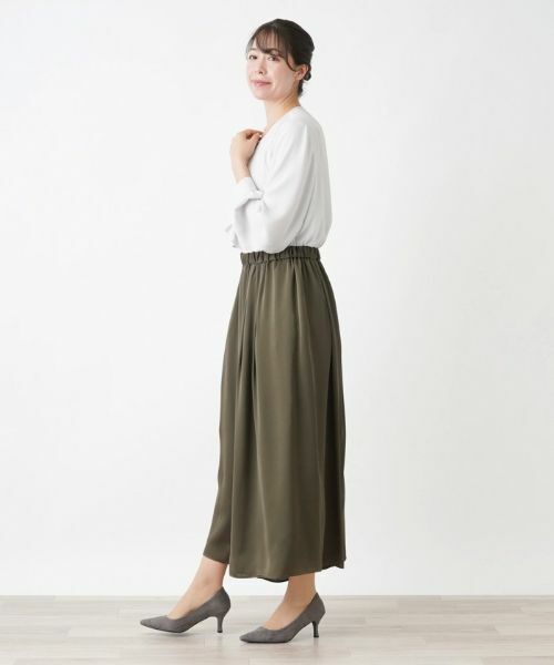 Leilian PLUS HOUSE / レリアンプラスハウス その他パンツ | ウエストゴム入りスカーチョ | 詳細11