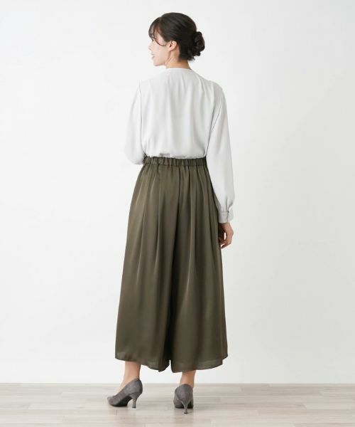 Leilian PLUS HOUSE / レリアンプラスハウス その他パンツ | ウエストゴム入りスカーチョ | 詳細12