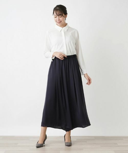 Leilian PLUS HOUSE / レリアンプラスハウス その他パンツ | ウエストゴム入りスカーチョ | 詳細7