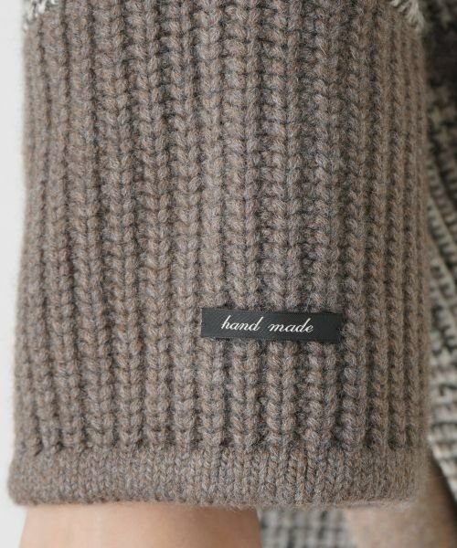 Leilian PLUS HOUSE / レリアンプラスハウス その他アウター | チェック切替スタンドカラーコート【MANZONI24】 | 詳細11