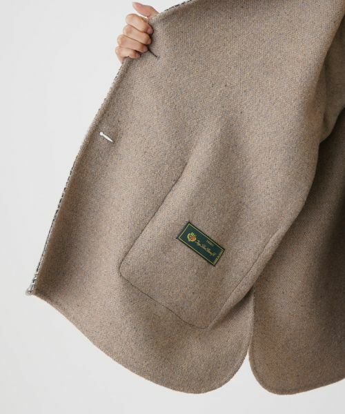 Leilian PLUS HOUSE / レリアンプラスハウス その他アウター | チェック切替スタンドカラーコート【MANZONI24】 | 詳細12