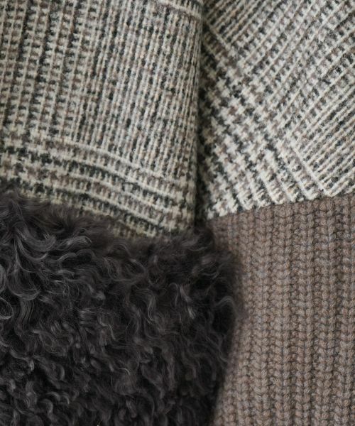 Leilian PLUS HOUSE / レリアンプラスハウス その他アウター | チェック切替スタンドカラーコート【MANZONI24】 | 詳細13