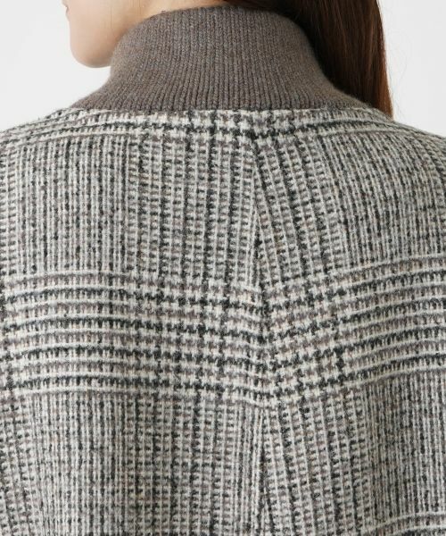 Leilian PLUS HOUSE / レリアンプラスハウス その他アウター | チェック切替スタンドカラーコート【MANZONI24】 | 詳細8