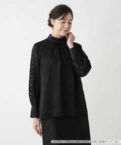 Leilian PLUS HOUSE / レリアンプラスハウス シャツ・ブラウス | スタンドカラーブラウス【BOURGE】