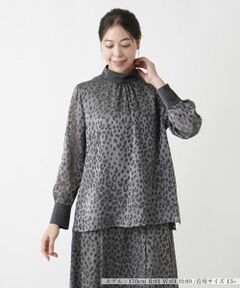 Leilian PLUS HOUSE / レリアンプラスハウス シャツ・ブラウス | スタンドカラーブラウス【BOURGE】