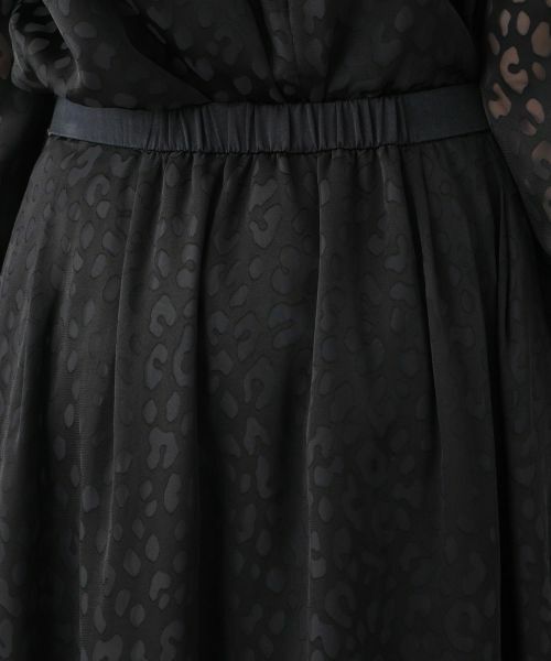 Leilian PLUS HOUSE / レリアンプラスハウス ミニ・ひざ丈スカート | レオパード柄フレアスカート【BOURGE】 | 詳細11