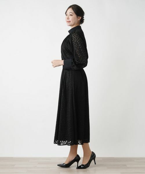 Leilian PLUS HOUSE / レリアンプラスハウス ミニ・ひざ丈スカート | レオパード柄フレアスカート【BOURGE】 | 詳細5