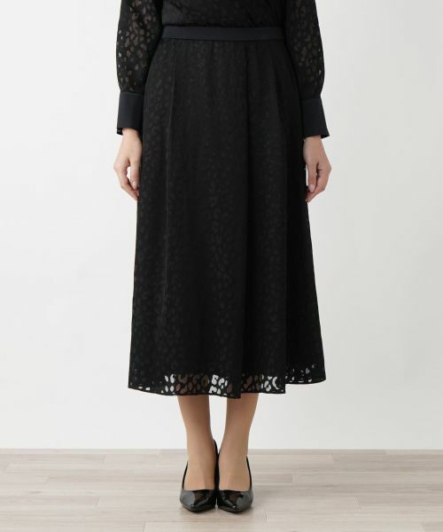 Leilian PLUS HOUSE / レリアンプラスハウス ミニ・ひざ丈スカート | レオパード柄フレアスカート【BOURGE】 | 詳細7