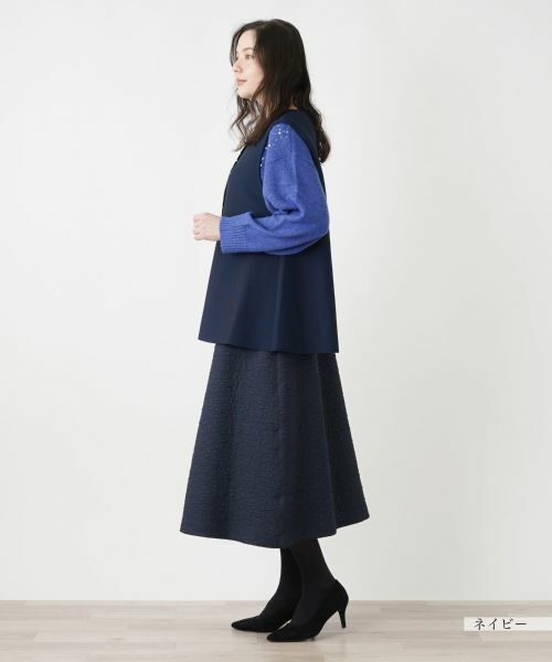 Leilian PLUS HOUSE / レリアンプラスハウス テーラードジャケット | 比翼ニットベスト【プラス企画】 | 詳細5