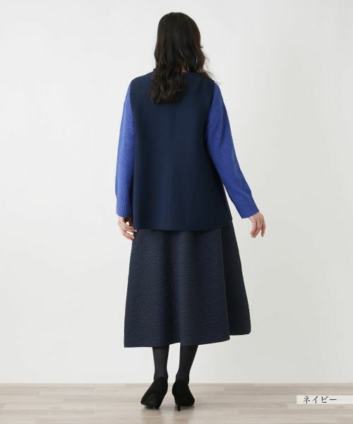 Leilian PLUS HOUSE / レリアンプラスハウス テーラードジャケット | 比翼ニットベスト【プラス企画】 | 詳細6