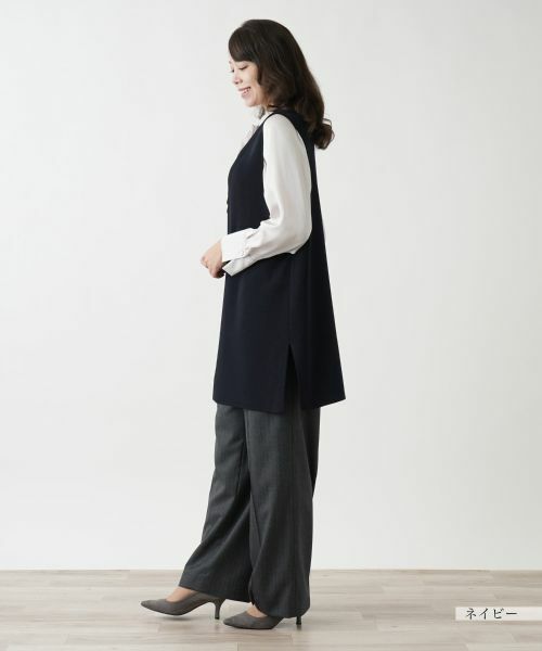 Leilian PLUS HOUSE / レリアンプラスハウス テーラードジャケット | 【店舗人気】ロングベスト【プラス企画】 | 詳細8