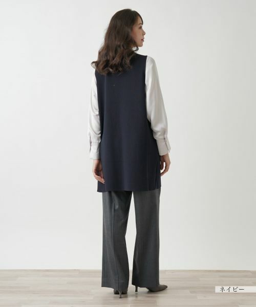 Leilian PLUS HOUSE / レリアンプラスハウス テーラードジャケット | 【店舗人気】ロングベスト【プラス企画】 | 詳細9