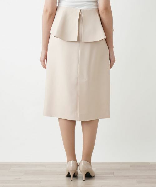 Leilian PLUS HOUSE / レリアンプラスハウス ミニ・ひざ丈スカート | ウエストフリルタイトスカート【BOURGE】 | 詳細10