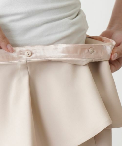 Leilian PLUS HOUSE / レリアンプラスハウス ミニ・ひざ丈スカート | ウエストフリルタイトスカート【BOURGE】 | 詳細14