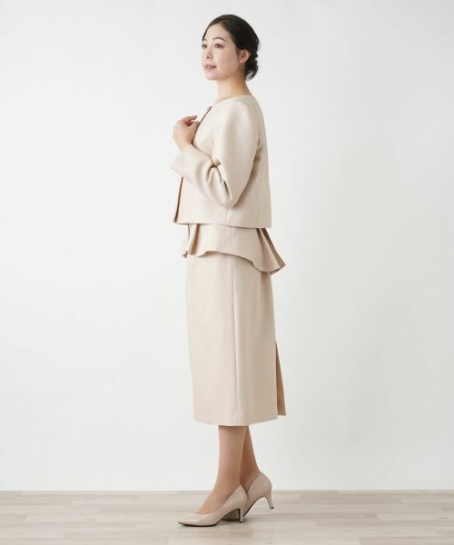 Leilian PLUS HOUSE / レリアンプラスハウス ミニ・ひざ丈スカート | ウエストフリルタイトスカート【BOURGE】 | 詳細5