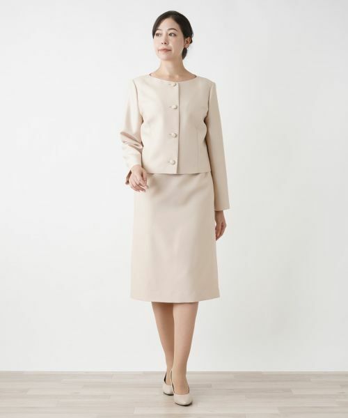 Leilian PLUS HOUSE / レリアンプラスハウス ミニ・ひざ丈スカート | ウエストフリルタイトスカート【BOURGE】 | 詳細7