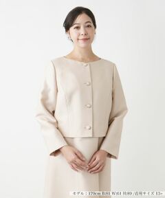 Leilian PLUS HOUSE / レリアンプラスハウス テーラードジャケット | ノーカラージャケット【BOURGE】