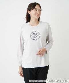 Leilian PLUS HOUSE / レリアンプラスハウス カットソー | 刺繍クルーネックカットソー【プラス企画】