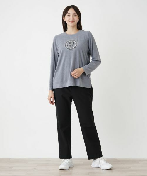 Leilian PLUS HOUSE / レリアンプラスハウス カットソー | 刺繍クルーネックカットソー【プラス企画】 | 詳細1