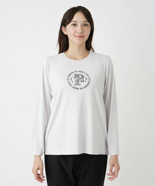 Leilian PLUS HOUSE / レリアンプラスハウス カットソー | 刺繍クルーネックカットソー【プラス企画】 | 詳細12